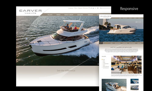 Carver Yachts Website Design