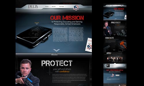 Delta Personal Protection Website Design