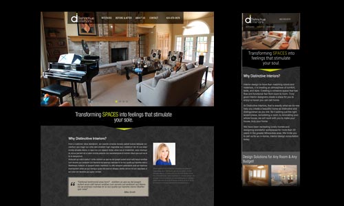 Distinctive Interiors Website Design