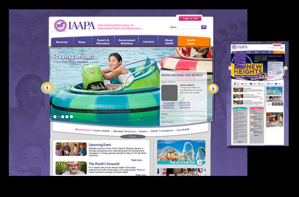 Association for Amusement Parks and Attractions Website Design