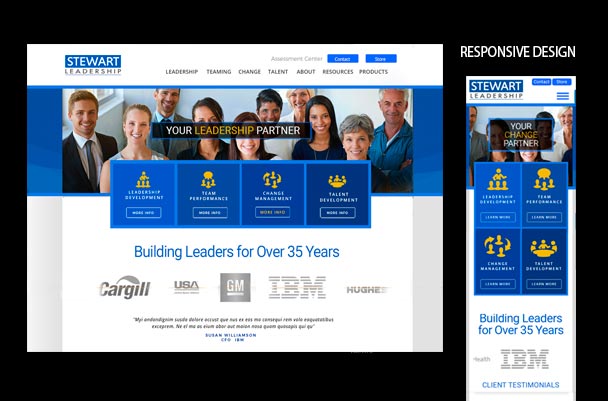 Professional Leadership Services Website Design