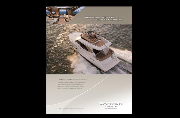 Print Advertisement for Carver Yachts