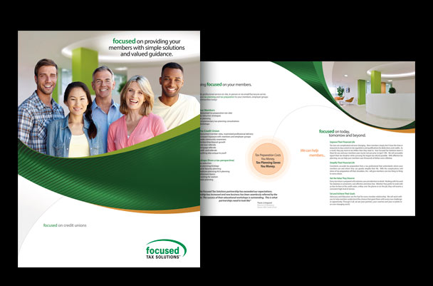 Brochure for Focused Tax Solutions Tax Preparation Business