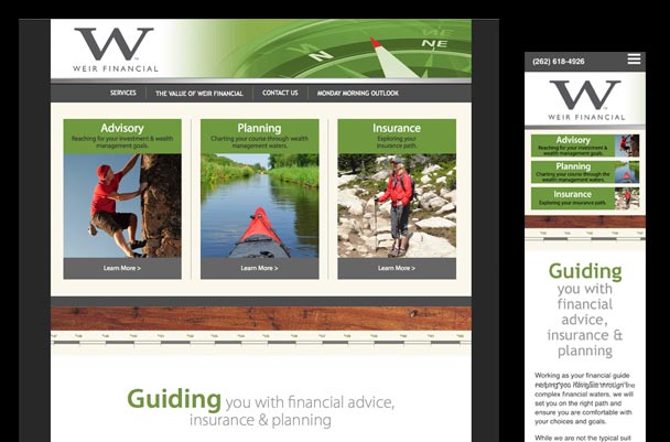Weir Financial Services Website Design