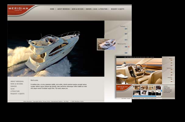 Meridian Yachts Web Design