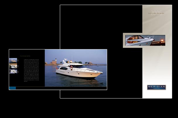 Meridian Yachts Full Line Catalog Graphic Design