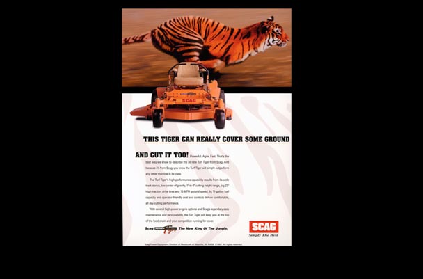 SCAG Commercial Lawn Mower Full Page Ad