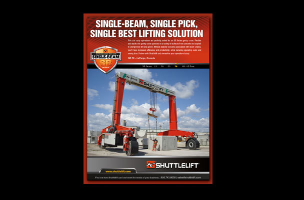 Shuttlelift Full Page Print Ad