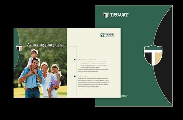 Trust Wisconsin Financial Advisor Service Print Brochure Design
