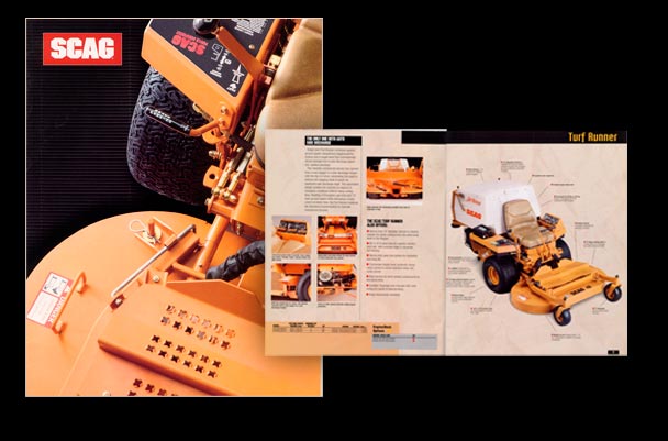 12 Page SCAG Commercial Lawn Mower Brochure