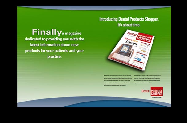 Spread Ad for Dental Product Shopper