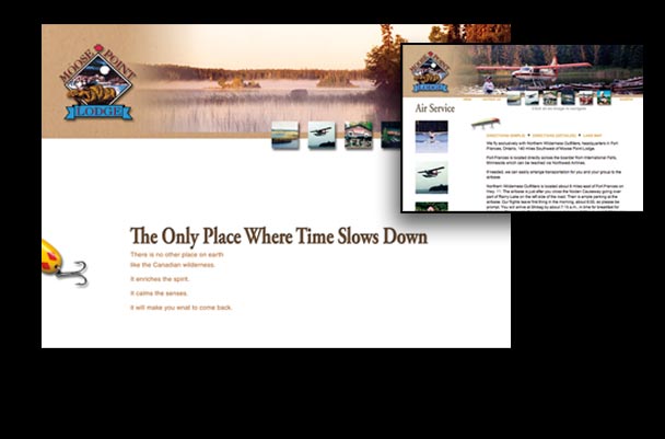 Hunting and Fishing Lodge Brochure Design